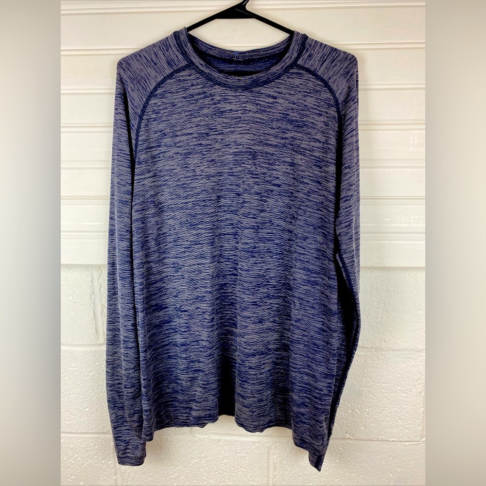 Lululemon Mens Crew Neck Swiftly Tech Long Sleeve T-Shirt Size Medium Blue
